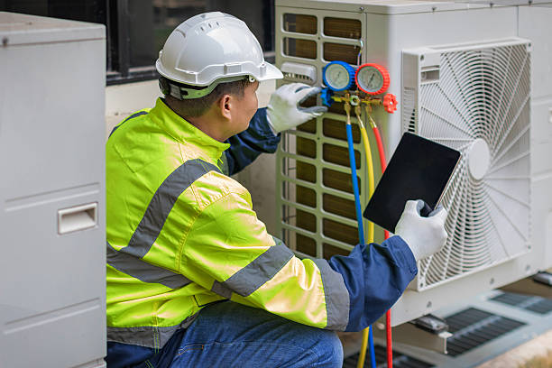 Professional Hvac technician working in Saint Clair, PA